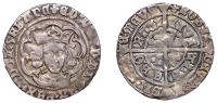 Edward IV (First reign, 1461-1470), Light coinage, Groat, York, class VII, mm. lis, quatrefoils by neck, fleurs on...