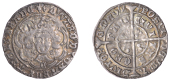 Edward IV (First reign, 1461-1470), Light coinage, Groat, York, class VII, mm. lis, quatrefoils by neck, trefoils on...