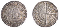 Edward IV (First reign, 1461-1470), Light coinage, Groat, York, class VII, mm. lis, quatrefoils by neck, trefoils on...