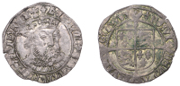 Henry VIII (1509-1547), Third coinage, Groat, Tower, mm. lis, bust 2, Lombardic lettering, pellet-in-annulets in...