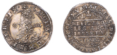 Charles I (1625-1649), Oxford mint, Groat, 1644, mm. floriated cross on obv. only, Rawlins’ bust with lion’s...