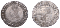 Elizabeth I (1558-1603), First issue, Shilling, mm. lis, bust 2B, beaded and wire line inner circles, legends end...