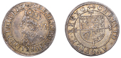 Charles I (1625-1649), Briot’s Second Milled issue, Sixpence, mm. anchor (flukes to right) and mullet on obv.,...