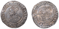 Elizabeth I (1558-1603), Second issue, Shilling, mm. cross-crosslet, bust 1Aiii, double rows of pearls but with one...