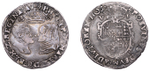 Philip and Mary (1554-1558), Sixpence, 1557, mm. lis, English titles, rounder garnishing, legends end a and nos,...