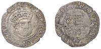 Henry VIII (1509-1547), Posthumous coinage, Groat, Tower, mm. lis, bust 4, Roman lettering on obv., Lombardic on...