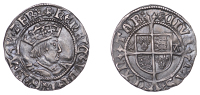Henry VIII (1509-1547), Second coinage, Halfgroat, Canterbury, Abp Warham, mm. Warham’s uncertain mark, wa by...