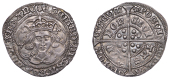 Edward IV (First reign, 1461-1470), Light coinage, Groat, London, class Vd, mm. rose, quatrefoils by neck, fleur on...