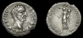 Roman Imperial Coinage, Galba, Denarius, Narbo (?), 68, laureate bust right, rev. Concordia standing left, holding...
