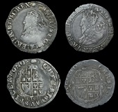 Charles I (1625-1649), Tower mint, Sixpences (2), both Gp D, type 3, mm. portcullis, reads chrsto, 2.92g/8h, type...