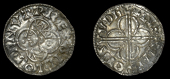Cnut (1016-1035), Penny, Quatrefoil type, Southwark, Ælfsige, ælfsig mon svdg, pellets to left and right of bust,...
