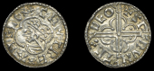 Cnut (1016-1035), Penny, Quatrefoil type, Thetford, Sprunt, sprvnt m deo, t behind bust, additional pellets in two...