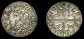 Cnut (1016-1035), Penny, Quatrefoil type, Norwich, Leofwine, leofpine m nor, small cross in one quarter, 0.82g/6h...