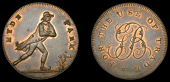 Private Roads and Parks, Hyde Park, Hyde Park, Skidmore’s mule Halfpenny, man skating, hyde park, rev. gb cypher,...
