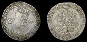 Charles I (1625-1649), Aberystwyth mint, Shilling, mm. book, large bust, small mark of value, no inner circle, rev....
