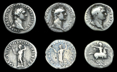 Roman Imperial Coinage, Domitian, Denarii (3), all Rome, 77-8, rev. horseman right, 2.97g (RSC 49a); 88, rev....