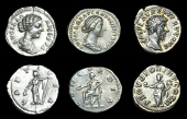 Roman Imperial Coinage, Lucius Verus, Denarius, Rome, 161, rev. Providentia, 2.94g (RSC 144c); Lucilla, Denarii (2),...