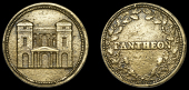 Theatre and Entertainment, OXFORD STREET, The Pantheon, cast brass, frontal elevation of the Pantheon, rev. pantheon...