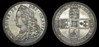 George II (1727-1760), Proof Crown, 1746, edge vicesimo, 30.12g/6h (L & S 7; ESC 1669 [126]; S 3690). Virtually mint...