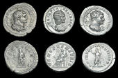 Roman Imperial Coinage, Caracalla, Antoninianii (2), both Rome, c. 213-17, rev. Venus, 4.72g (RSC 608), 215, rev....