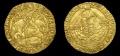 Edward IV (Second reign, 1471-1483), Angel, mm. pierced cross and pellet (in fourth quarter), reads dei, 5.05g/8h (B...
