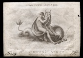 Music Halls, HANOVER SQUARE, Mr Harrison’s Night, engraved card by L. Schiavonetti after H. Tresham, naked...