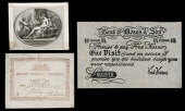 BAKER STREET, Madame Tussaud’s Exhibition, pale pink on paper, royal arms and heraldic supporters, madame...