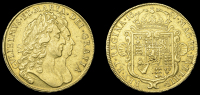 William and Mary (1688-1694), Five Guineas, 1691, edge tertio (MCE 136; S 3422). Some contact marks, otherwise very...