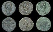 Roman Imperial Coinage, Nerva, Asses (2), revs. Æquitas standing left; Æ 25, Syria [3]. Good fine and better	...