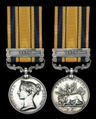 The South Africa 1877-79 Medal awarded to Private William Roberts, 2/21st Foot, who was killed in action at the...