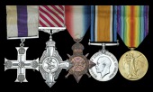 The fine Great War 1917 M.C. and inter-War A.F.C. group of five awarded to Squadron Leader T. C. ‘Sammy’ Luke,...