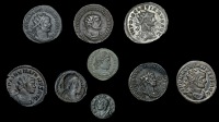 Roman Imperial Coinage, Maximianus, Antoninianii (4), revs. Jupiter standing (3), Jupiter and Hercules standing;...