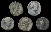 Roman Imperial Coinage, Septimius Severus, Sestertii (2), revs. Minerva standing left, Fides standing left; Clodius...