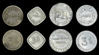 Malta, ‘Sherry Girl Tokens’, Egyptian Queen, obv. EGYPTIAN QUEEN MUSIC HALL around a flag with three crescents...