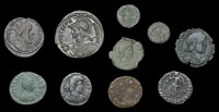 Roman Imperial Coinage, Marius, Antoninianus, 269, rev. Victory standing left, holding wreath and palm (Sear 11123);...