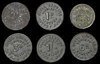 Malta, Malta Civil Service Co-operative Society Ltd., obv. MALTA / CIVIL SERVICE / CO-OP. / SOCIETY / LIMITED, rev....