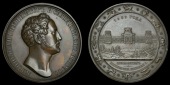 Russia, Nicholas I (1825-55), Opening of Pulkovo Observatory, 1839, a copper medal by H. Gube, bust right, rev. view...