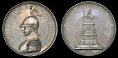 Russia, Alexander II (1855-81), Unveiling of the Nicholas I Monument, St Petersburg, 1859, a silver medal by P....