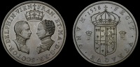 England, Marriage of Mary, Queen of Scots and Francis II, 1558, a mid-19th century gilt-copper medal, unsigned [by...