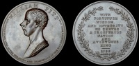 England, William Pitt, 1799, a copper medal by J.G. Hancock, bust left, rev. legend in wreath, 53mm (BHM 470; E...