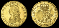 Charles II (1660-1685), First issue, Unite, mm. crown on obv. only, 9.05g/3h (Schneider dies O1/R4; SCBI Schneider...