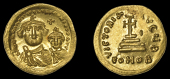 Byzantine Coinage, Heraclius and Heraclius Constantine, Solidus, Constantinople, crowned busts of Heraclius and...