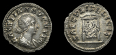 Roman Imperial Coinage, Faustina II, Denarius, Rome, c. 161-4, diademed and draped bust right, rev. Commodus and his...