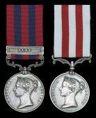 Pair: Major J. J. Muir, 1st, late 49th, Madras Native Infantry, who died while serving with the Madras Staff Corps...