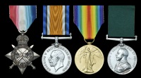 Four: Sergeant P. C. David, Punjab Volunteer Maxim Gun Company

1914-15 Star (No.3 Srgt. P. C. David, Vol. Mach....