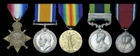 Five: Corporal F. J. Grice, Punjab Volunteer Maxim Gun Company

1914-15 Star (No. 1517 Pte. F. J. Grice, Vol....