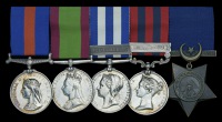 Five: Lieutenant Colonel G. T. Carré, Royal Artillery, who was five times Mentioned in Despatches, his awards...