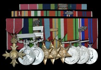 An inter-War 1936-37 ‘Waziristan’ O.B.E. group of nine awarded to Brigadier E. H. T. Gayer, C.B.E., Royal...