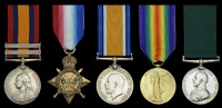 Six: Sergeant E. A. Cation, North West Railway Rifle Volunteers, Indian Army, late Royal Munster Fusiliers, East...