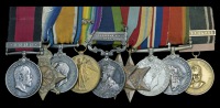 An exceptionally rare Maharajah of Nawanagar’s Order of Merit, First Class in Gold group of ten awarded to Major...